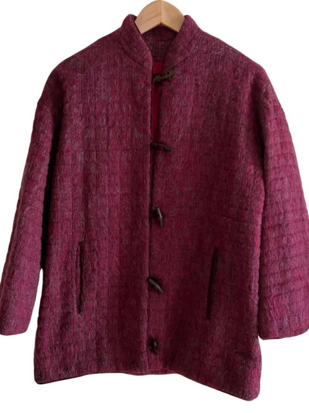 1970s magenta mohair jacket